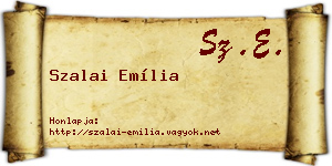 Szalai Emília névjegykártya